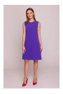 S408 Sleeveless shift dress - purple