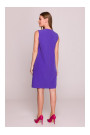 S408 Sleeveless shift dress - purple