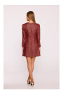 M870 Tweed mini dress - maroon