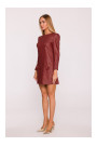M870 Tweed mini dress - maroon