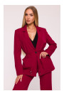 M873 Blazer with cinched waist - maroon
