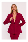 M873 Blazer with cinched waist - maroon