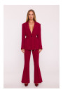 M873 Blazer with cinched waist - maroon