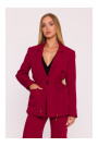 M873 Blazer with cinched waist - maroon