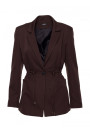 M873 Blazer with cinched waist - brown