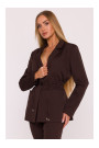 M873 Blazer with cinched waist - brown