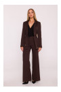 M873 Blazer with cinched waist - brown