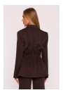 M873 Blazer with cinched waist - brown