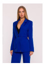 M873 Blazer with cinched waist - royal blue