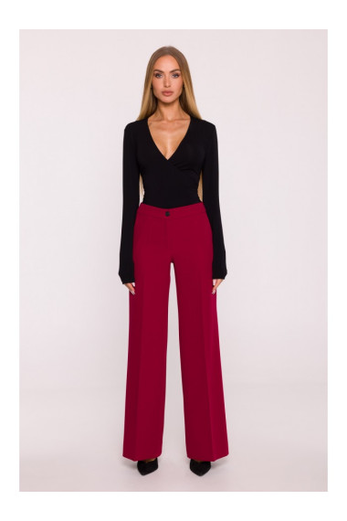 M875 Wide leg trousers - maroon