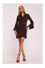 M876 Dress with wide cuffs - brown