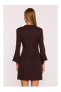M876 Dress with wide cuffs - brown