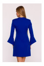 M876 Dress with wide cuffs - royal blue