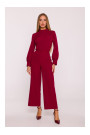 M879 Jumpsuit with stand-up collar - maroon
