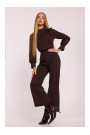 M879 Jumpsuit with stand-up collar - brown