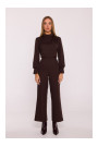 M879 Jumpsuit with stand-up collar - brown