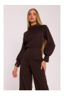 M879 Jumpsuit with stand-up collar - brown