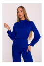 M879 Jumpsuit with stand-up collar - royal blue