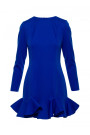 M880 Ruffled hem dress - royal blue