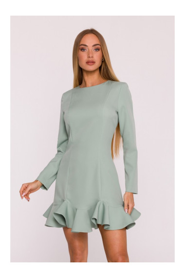 M880 Ruffled hem dress - mint