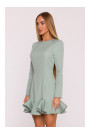 M880 Ruffled hem dress - mint