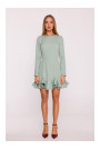 M880 Ruffled hem dress - mint