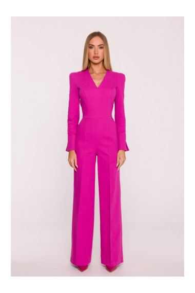 M883 Denim-look jumpsuit - pink