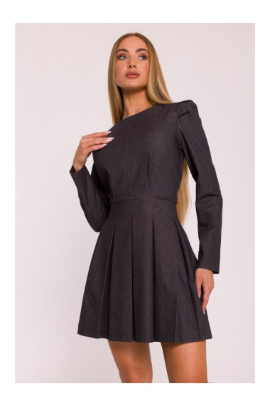 M884 Denim-look dress - graphite