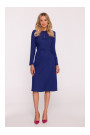 S413 Shift dress with bows - blue
