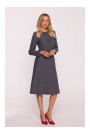 S413 Shift dress with bows - grey