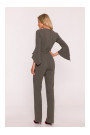 S416 Jumpsuit with ruffled sleeves - khaki