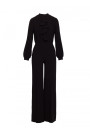 S420 Jumpsuit with a ruffle - black