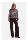 B300 Rib knit trousers - dark chocolate