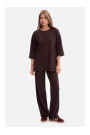 B300 Rib knit trousers - dark chocolate