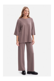 B300 Rib knit trousers - cocoa