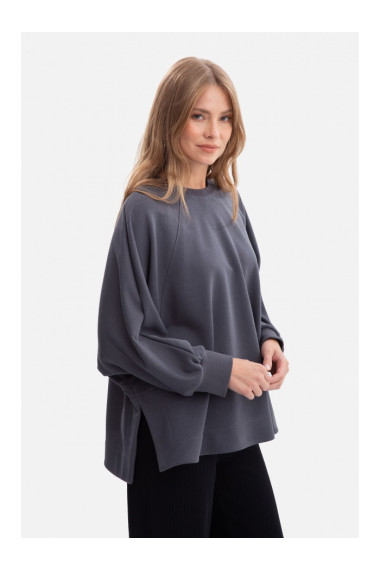 B306 Knit relaxed fit sweatshirt - steel