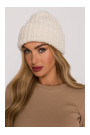 M895 Ribbed beanie - ecru