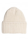 M895 Ribbed beanie - ecru