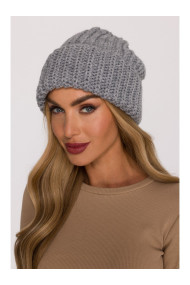 M895 Ribbed beanie - grey