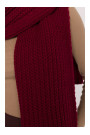 M896 Ribbed scarf - maroon