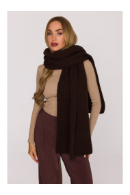 M896 Ribbed scarf - brown
