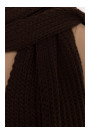 M896 Ribbed scarf - brown