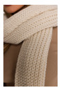 M896 Ribbed scarf - ecru