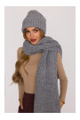 M896 Ribbed scarf - grey
