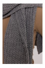 M896 Ribbed scarf - grey