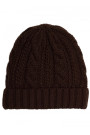 M897 Cable knit beanie - brown