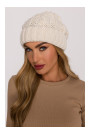 M897 Cable knit beanie - ecru