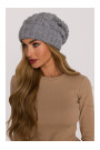 M897 Cable knit beanie - szary
