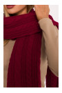 M898 Cable knit scarf - maroon