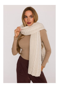 M898 Cable knit scarf - ecru